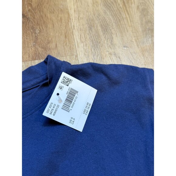 American Eagle Womens Navy Sleeveless Boxy Crop‎ Top S NWT - Picture 6 of 6